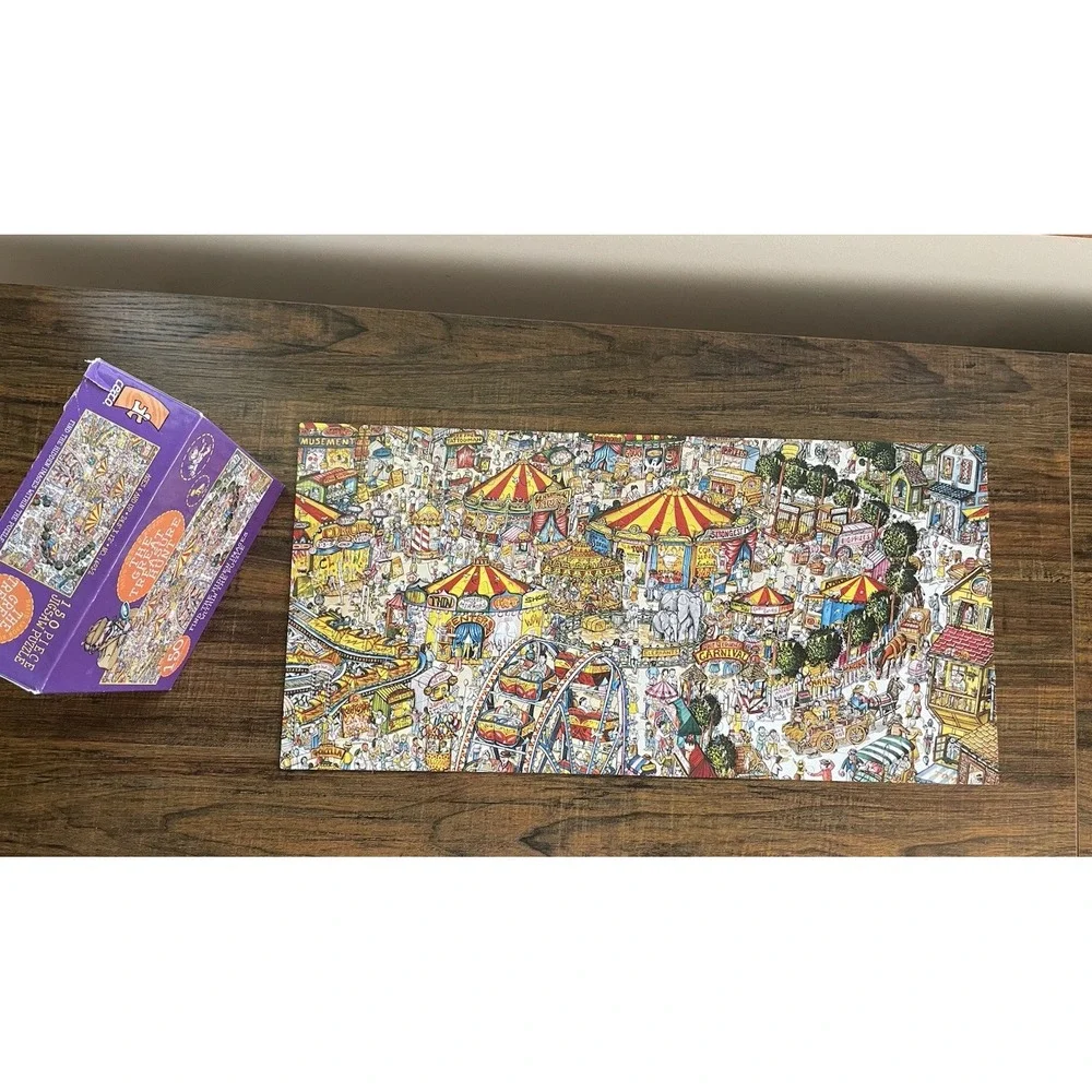 2 Puzzles Treasure Hunt Museum Maze Complete Jigsaw Great American Pc 100-150